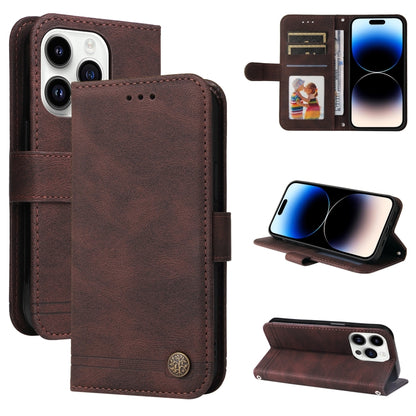 Skin Feel Life Tree Leather Phone Case