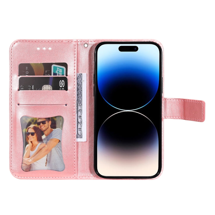 Seven-petal Flowers Embossing Leather Phone Case