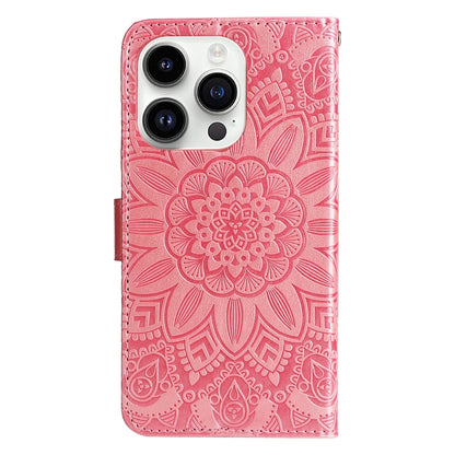 Embossed Sunflower Leather Phone Case