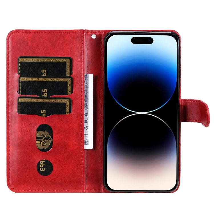 Fashion Calf Texture Zipper Leather Phone Case