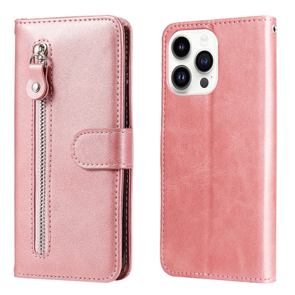 Fashion Calf Texture Zipper Leather Phone Case