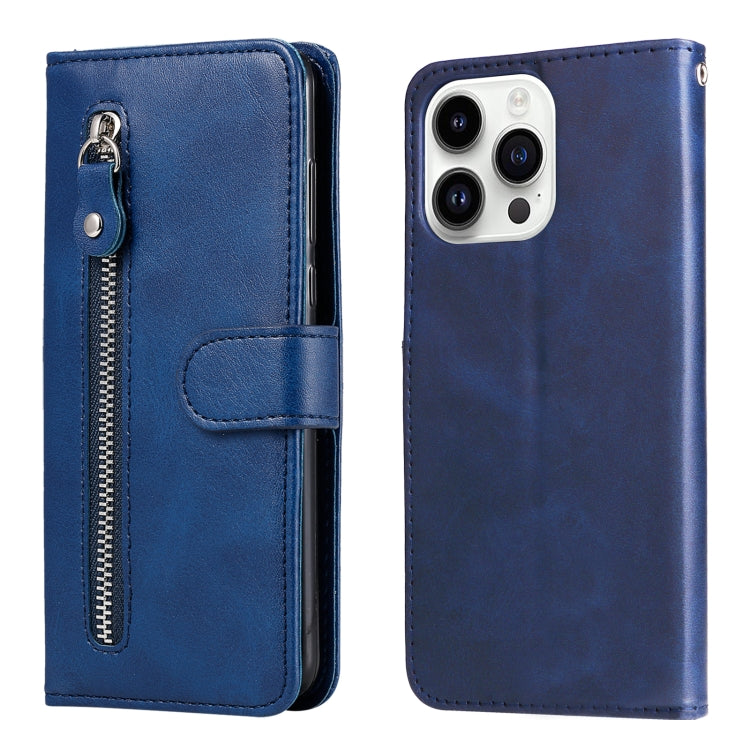 Fashion Calf Texture Zipper Leather Phone Case