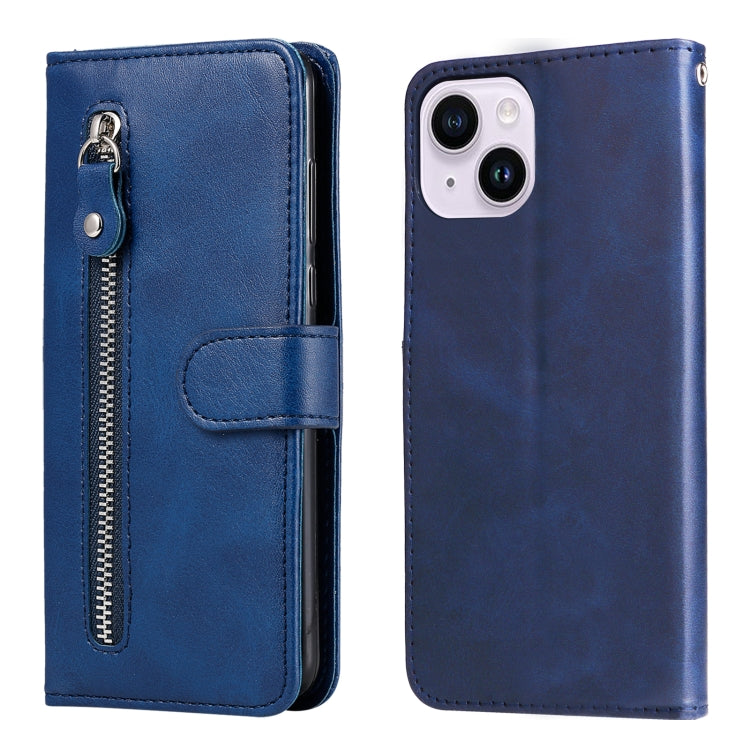 Fashion Calf Texture Zipper Leather Phone Case