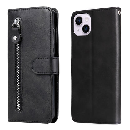 Fashion Calf Texture Zipper Leather Phone Case