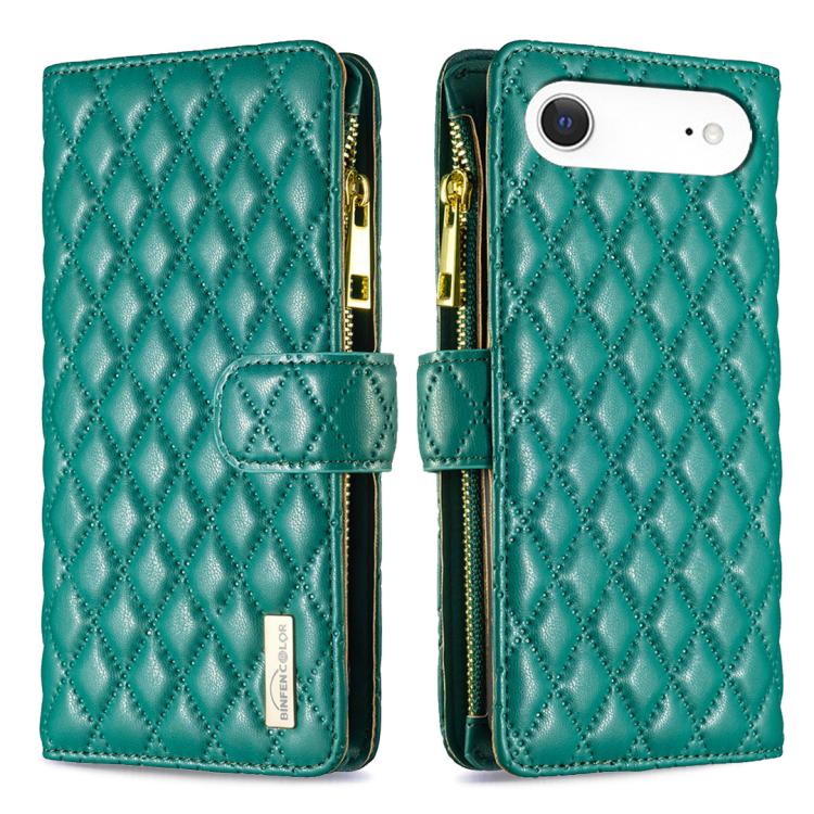 Diamond Lattice Zipper Wallet Leather Flip Phone Case