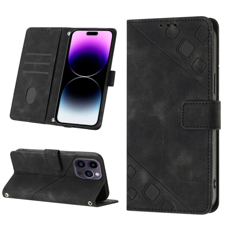 Skin-feel Embossed Leather Phone Case