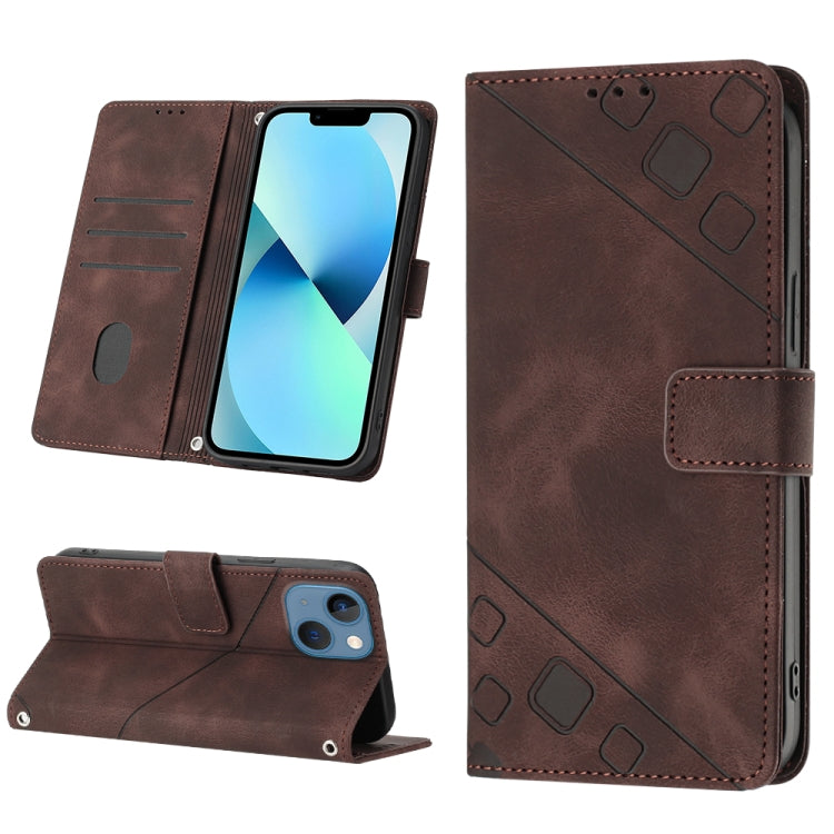 Skin-feel Embossed Leather Phone Case