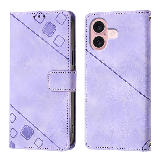 Skin-feel Embossed Leather Phone Case