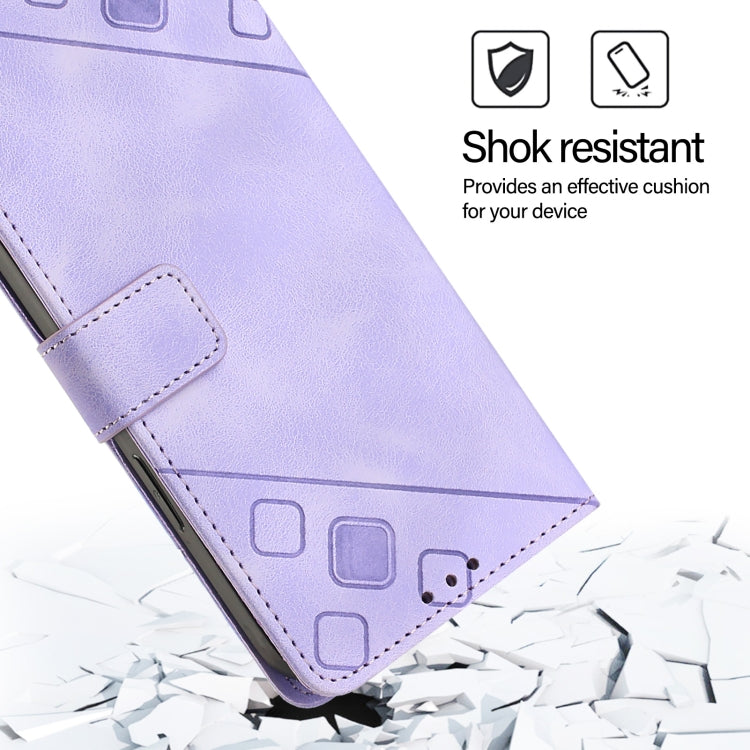 Skin-feel Embossed Leather Phone Case