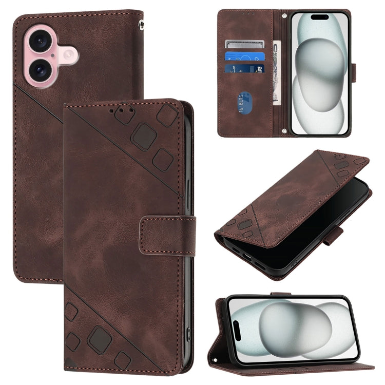 Skin-feel Embossed Leather Phone Case