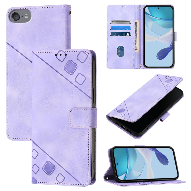 Skin-feel Embossed Leather Phone Case