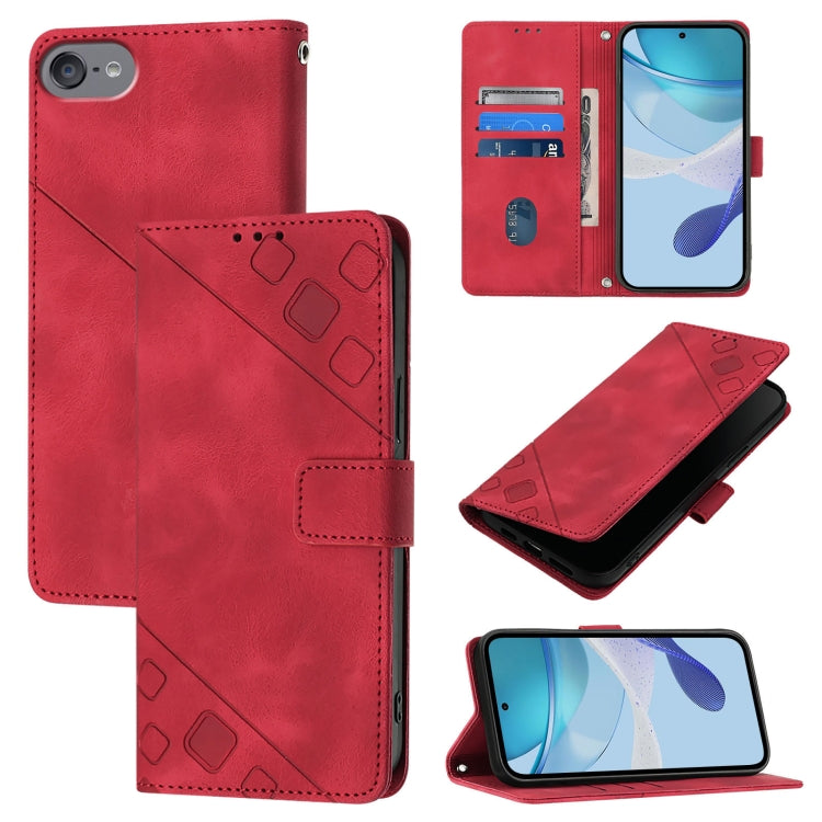 Skin-feel Embossed Leather Phone Case
