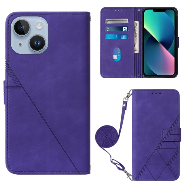 Crossbody 3D Embossed Flip Leather Phone Case