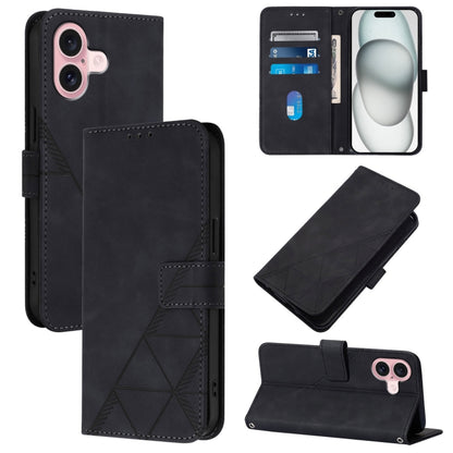 Crossbody 3D Embossed Flip Leather Phone Case