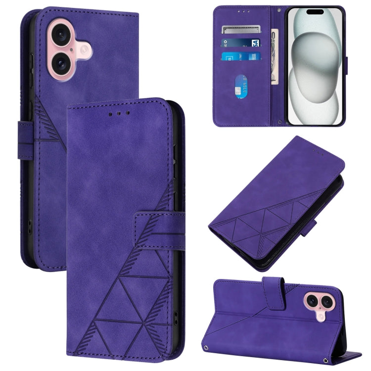 Crossbody 3D Embossed Flip Leather Phone Case
