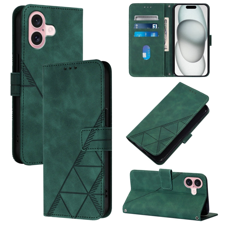Crossbody 3D Embossed Flip Leather Phone Case
