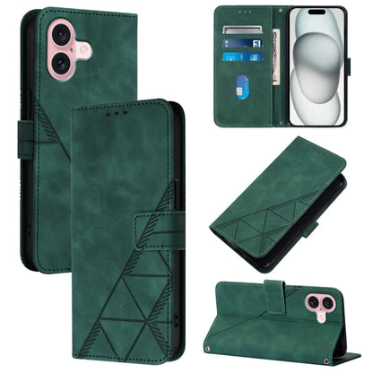 Crossbody 3D Embossed Flip Leather Phone Case