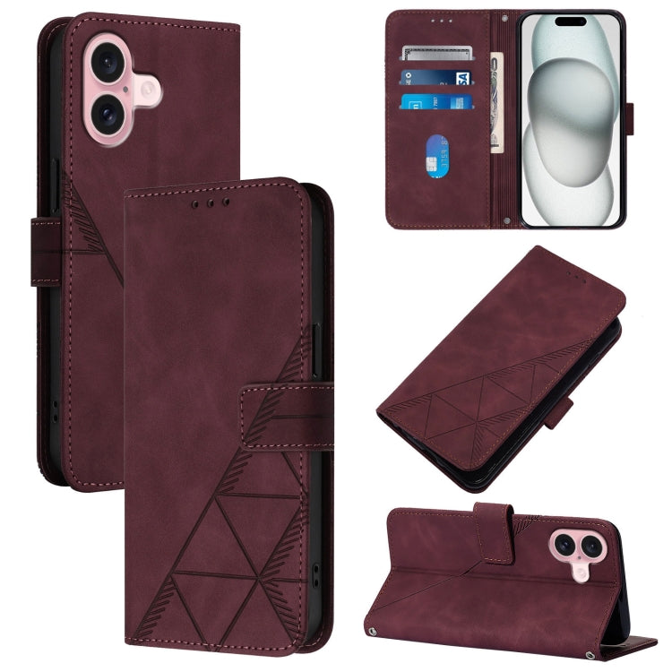Crossbody 3D Embossed Flip Leather Phone Case