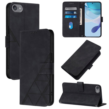 Crossbody 3D Embossed Flip Leather Phone Case