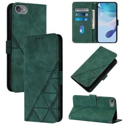 Crossbody 3D Embossed Flip Leather Phone Case