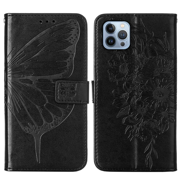 Embossed Butterfly Leather Phone Case
