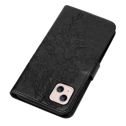 Embossed Butterfly Leather Phone Case