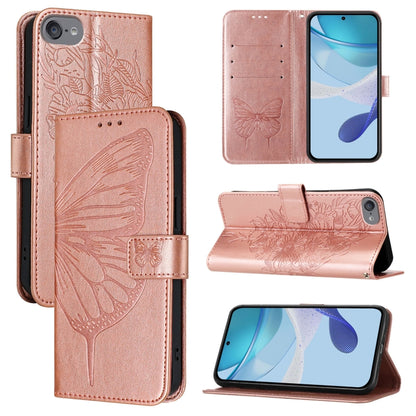 Embossed Butterfly Leather Phone Case