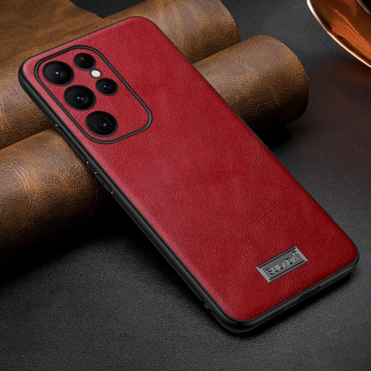 SULADA Shockproof TPU Hybrid Handmade Leather Phone Case