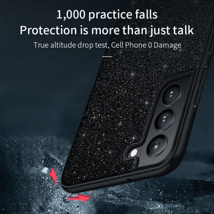 SULADA Glittery TPU Hybrid Handmade Leather Phone Case