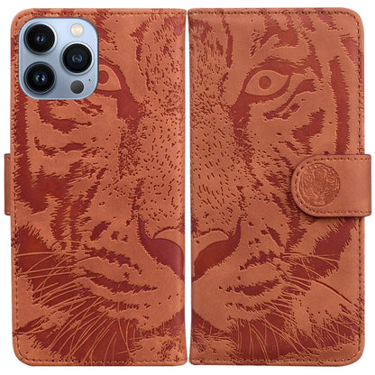 Tiger Embossing Pattern Leather Phone Case