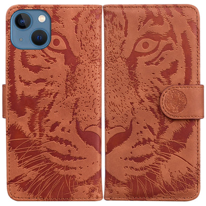 Tiger Embossing Pattern Leather Phone Case