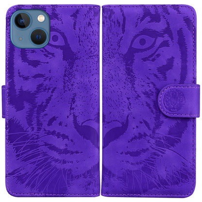 Tiger Embossing Pattern Leather Phone Case
