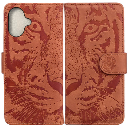 Tiger Embossing Pattern Leather Phone Case
