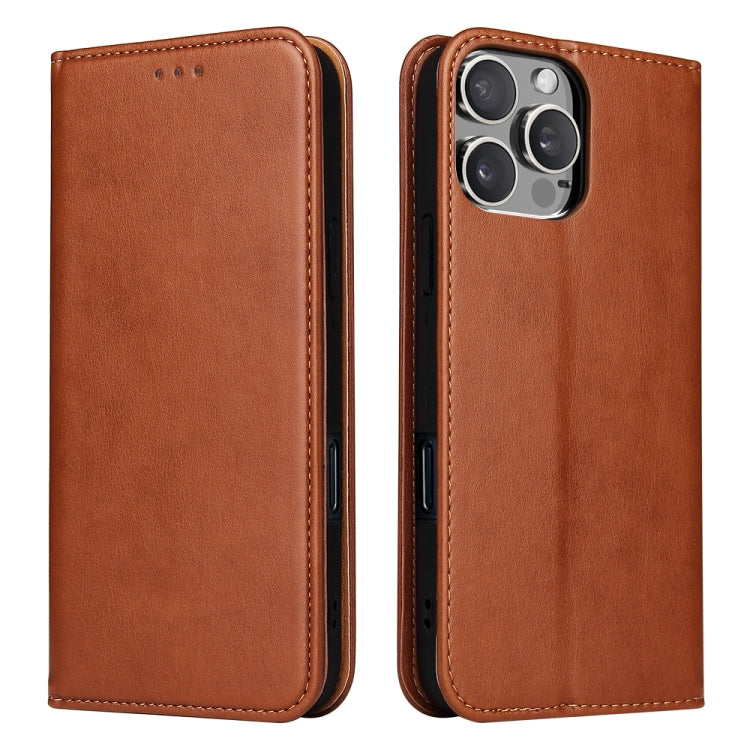 Fierre Shann PU Genuine Leather Texture Phone Case