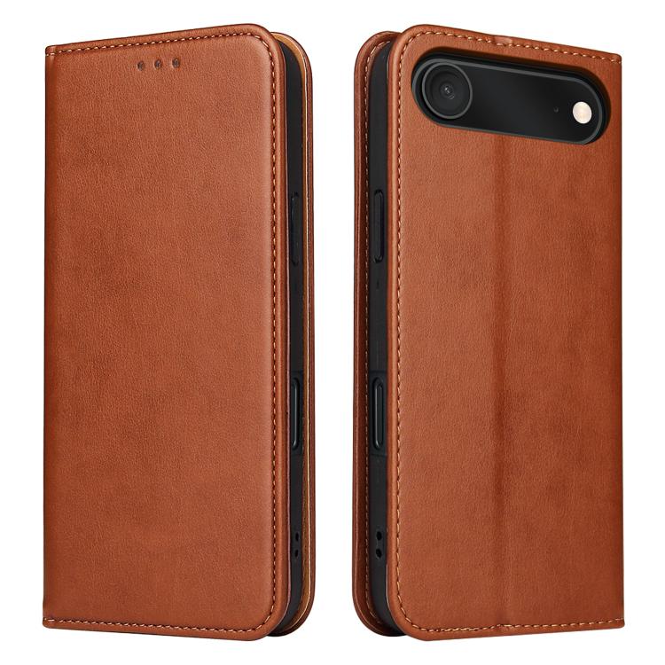 Fierre Shann PU Genuine Leather Texture Phone Case