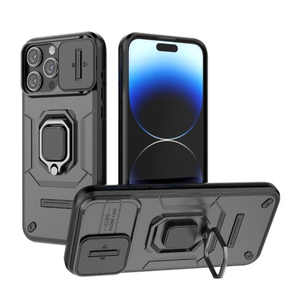 Sliding Camshield TPU + PC Shockproof Phone Case with Holder