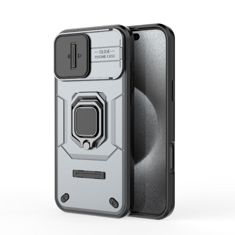 Sliding Camshield TPU + PC Shockproof Phone Case with Holder