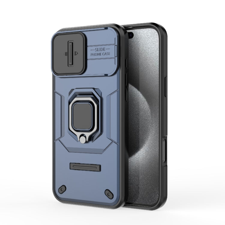 Sliding Camshield TPU + PC Shockproof Phone Case with Holder