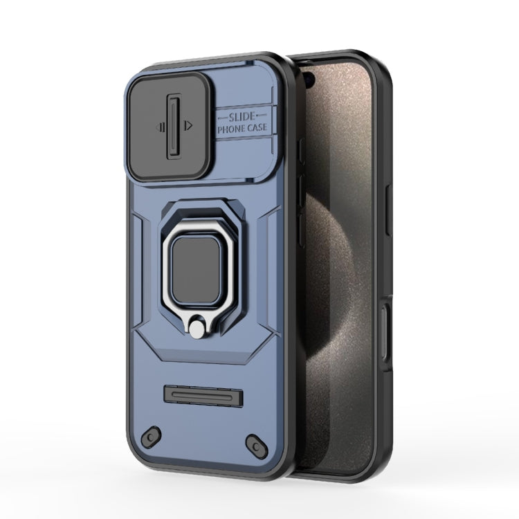 Sliding Camshield TPU + PC Shockproof Phone Case with Holder