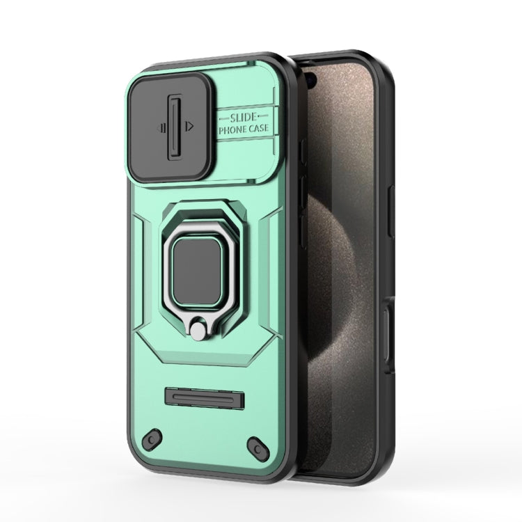 Sliding Camshield TPU + PC Shockproof Phone Case with Holder