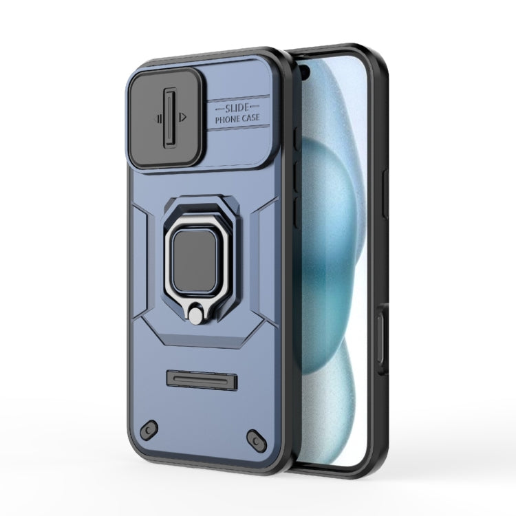 Sliding Camshield TPU + PC Shockproof Phone Case with Holder