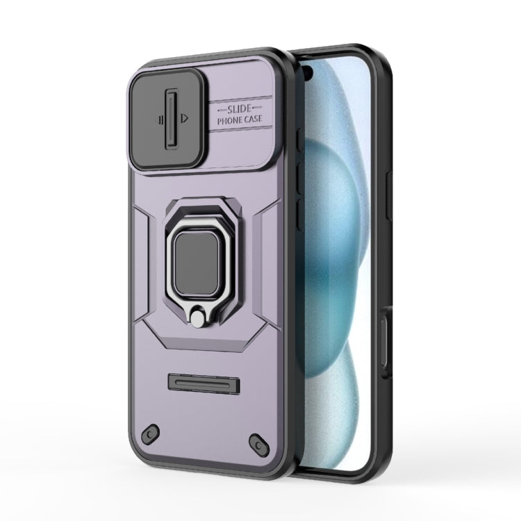 Sliding Camshield TPU + PC Shockproof Phone Case with Holder