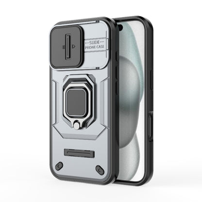 Sliding Camshield TPU + PC Shockproof Phone Case with Holder