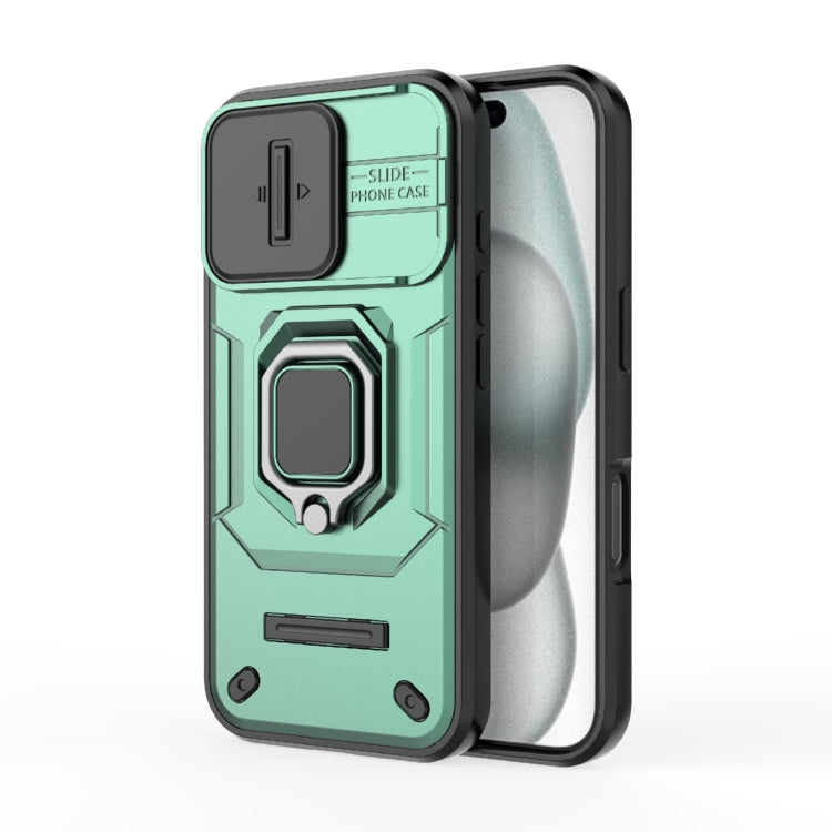 Sliding Camshield TPU + PC Shockproof Phone Case with Holder