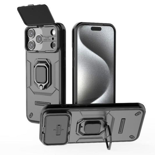 Sliding Camshield TPU + PC Shockproof Phone Case with Holder