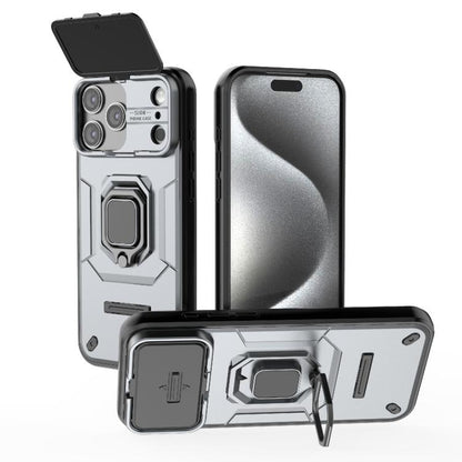 Sliding Camshield TPU + PC Shockproof Phone Case with Holder