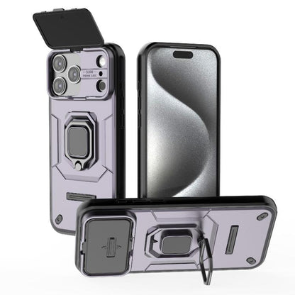 Sliding Camshield TPU + PC Shockproof Phone Case with Holder