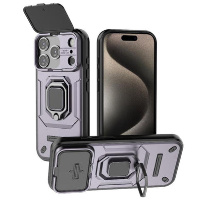 Sliding Camshield TPU + PC Shockproof Phone Case with Holder