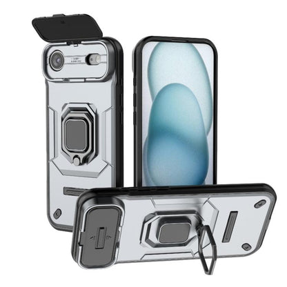 Sliding Camshield TPU + PC Shockproof Phone Case with Holder