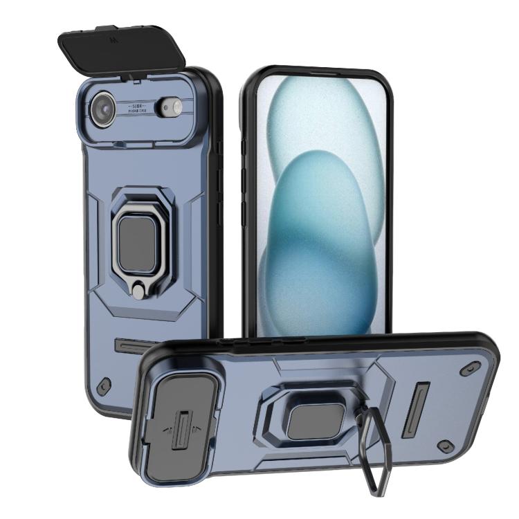 Sliding Camshield TPU + PC Shockproof Phone Case with Holder